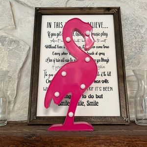 LED lighted Flamingos